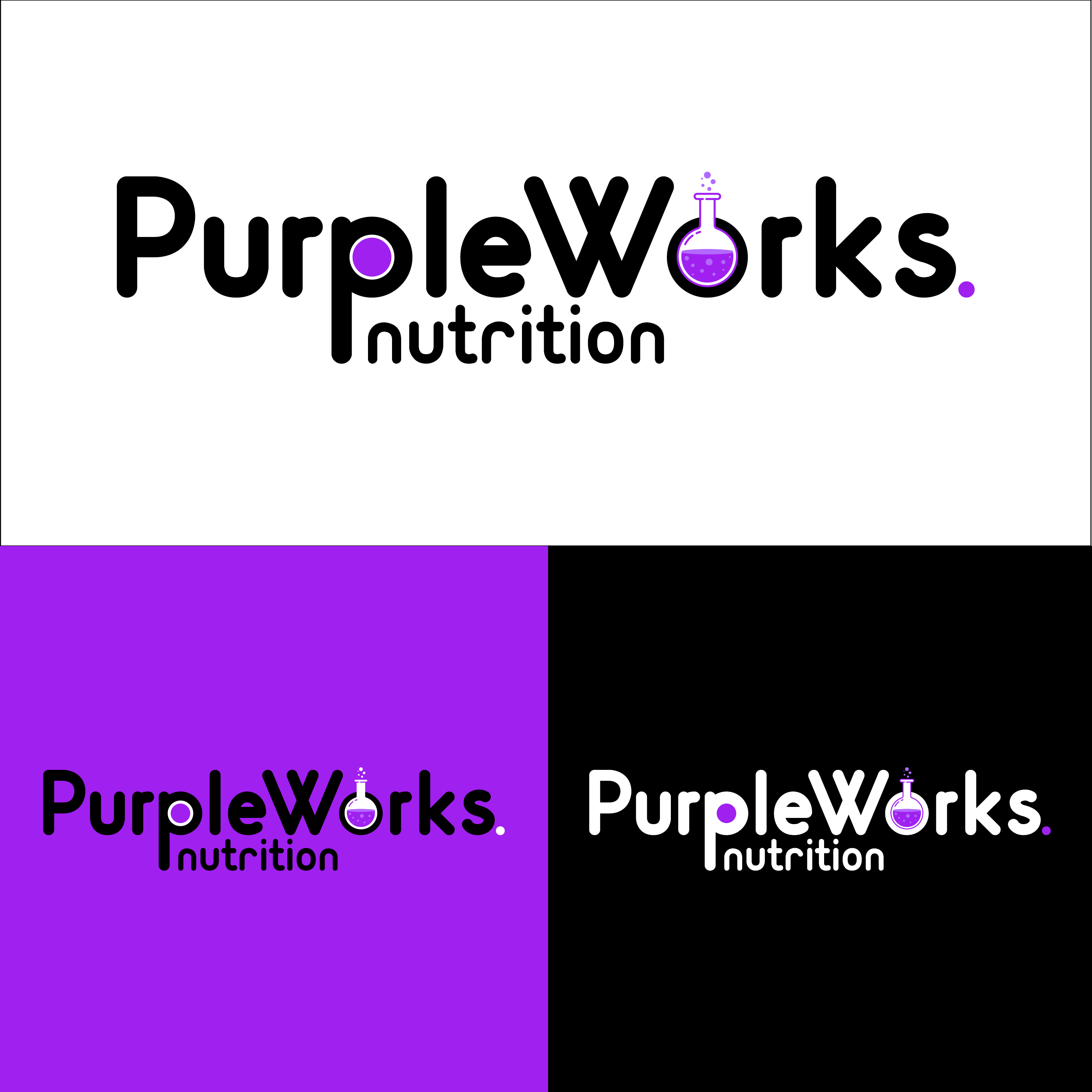 Logo Design by Infinity Graphics for PurpleWorks Nutrition | Design #24796646