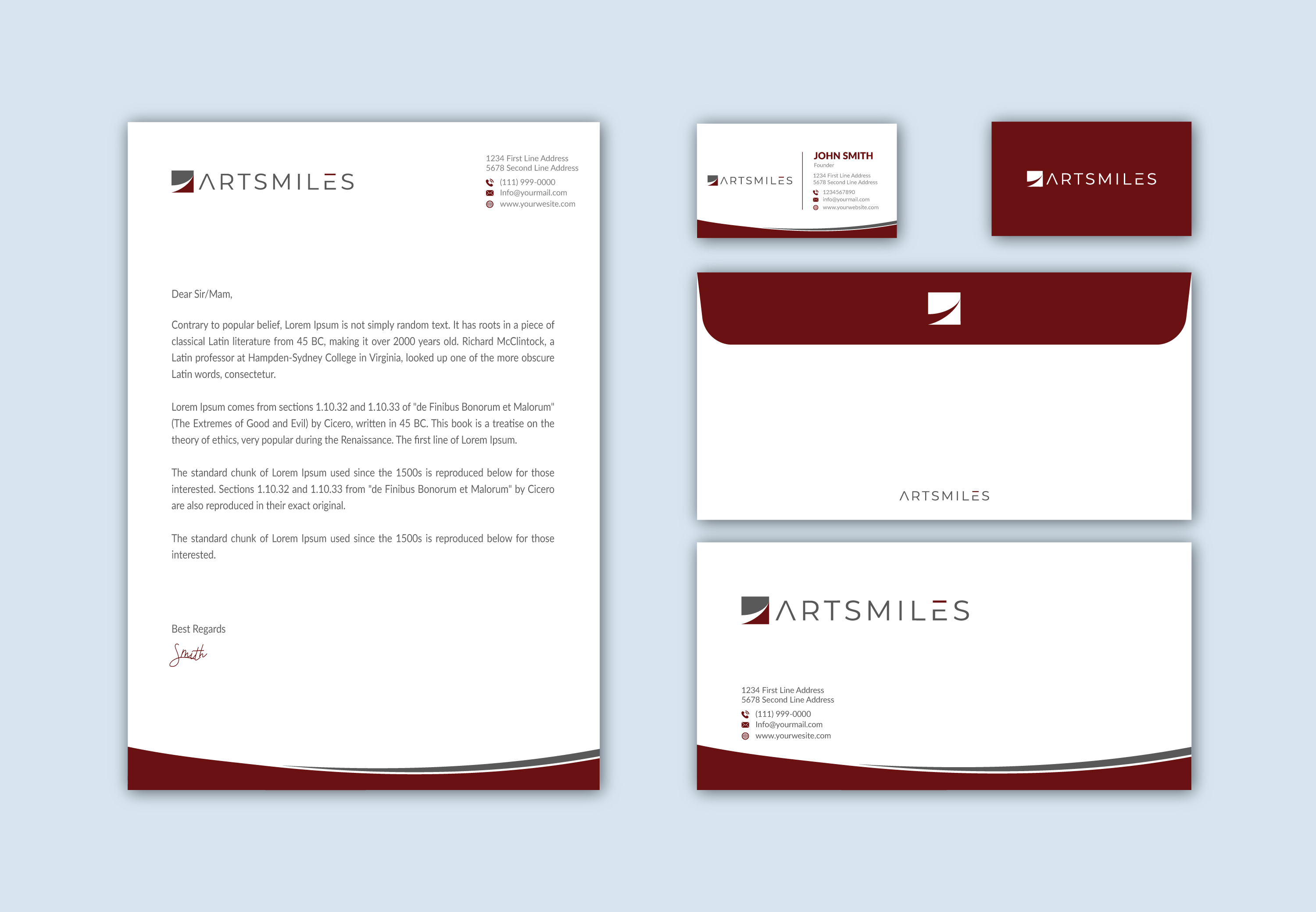 Stationery Design by Musa. A for this project | Design #24779774