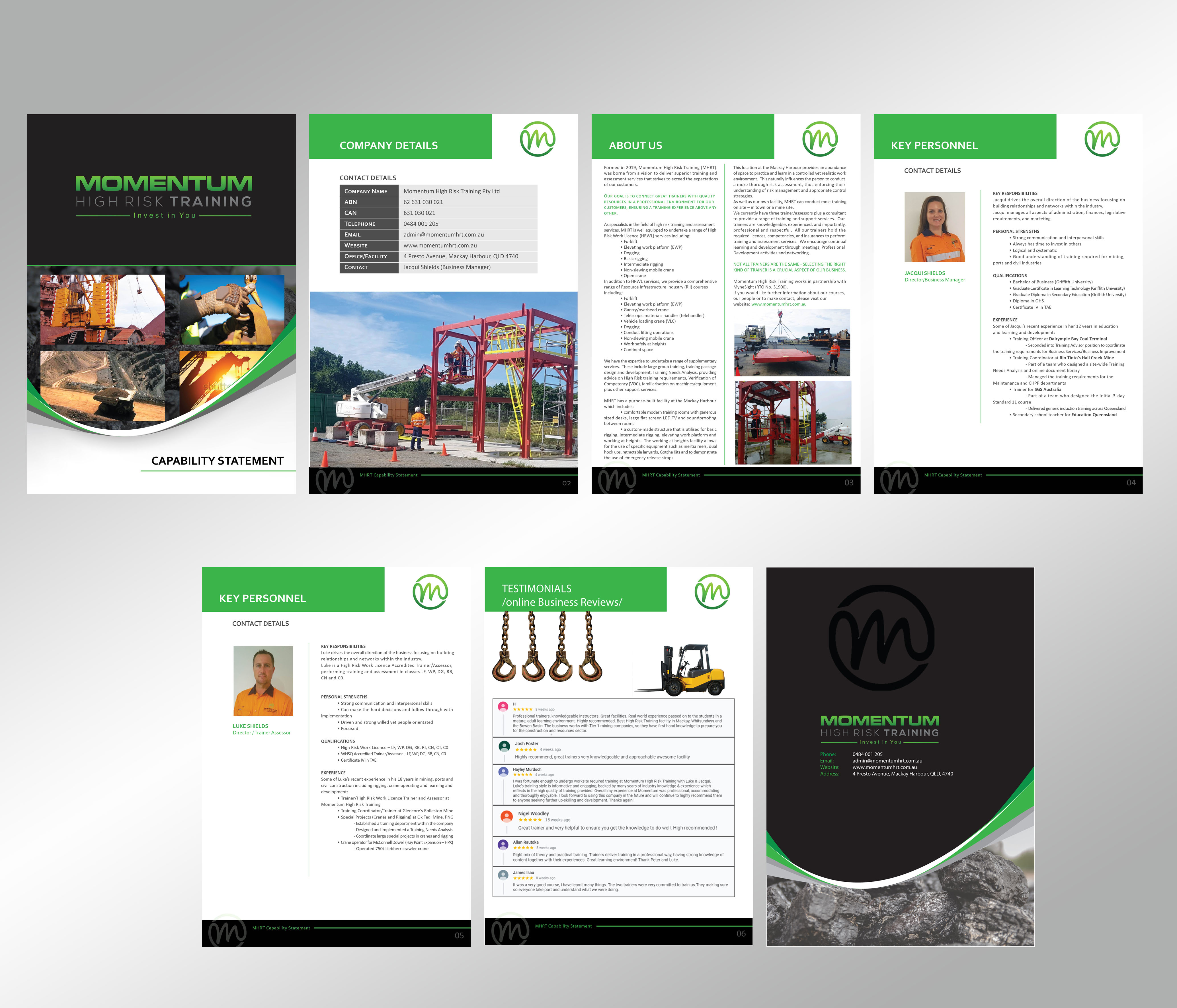 Graphic Design by Rozita for Momentum High Risk Training | Design #24823960