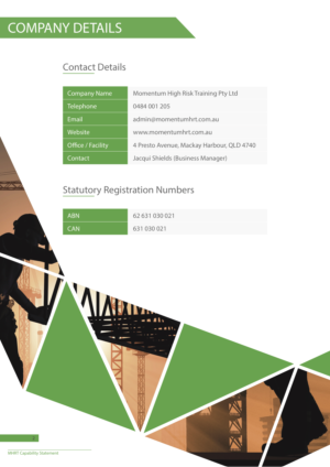 Diseño Gráfico por SimonWhitaker para Momentum High Risk Training | Diseño: #24816067