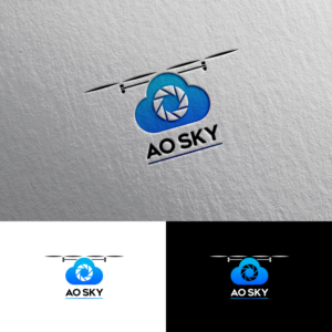 AO Sky - Capturing from Above (unless you can come up with a better slogan for a photography/videography drone business) | Logo Design by Rii