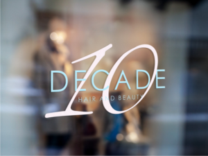 Decade hair and beauty | Logo Design by Atvento Graphics