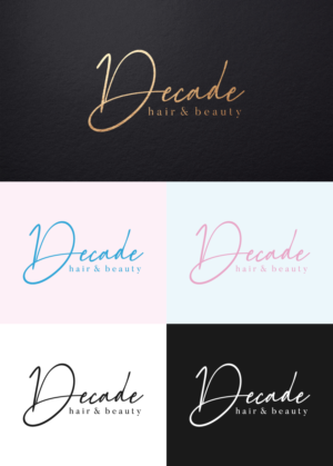 Decade hair and beauty | Logo Design by ACK Design