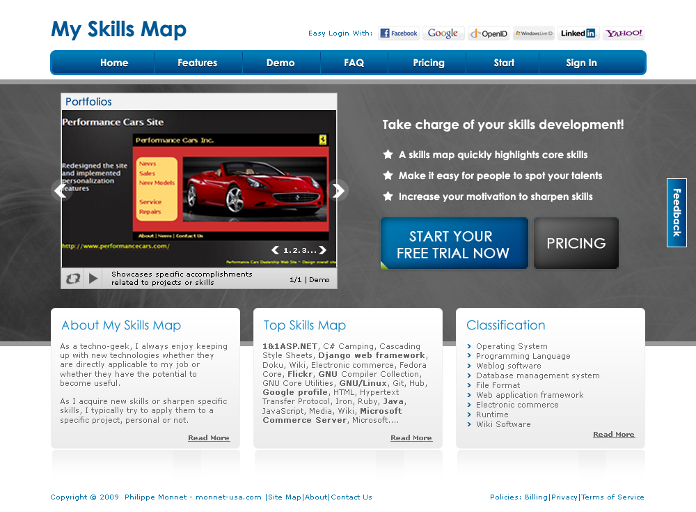 Web Design by LogoDesigns.ae for MySkillsMap | Design #65479