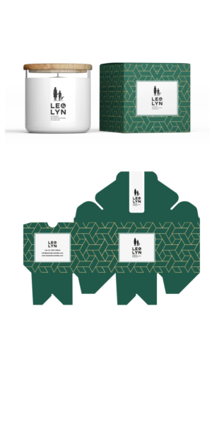 Leo and Lyn Candles Box | Verpackungs-Design von Adeel Rahman