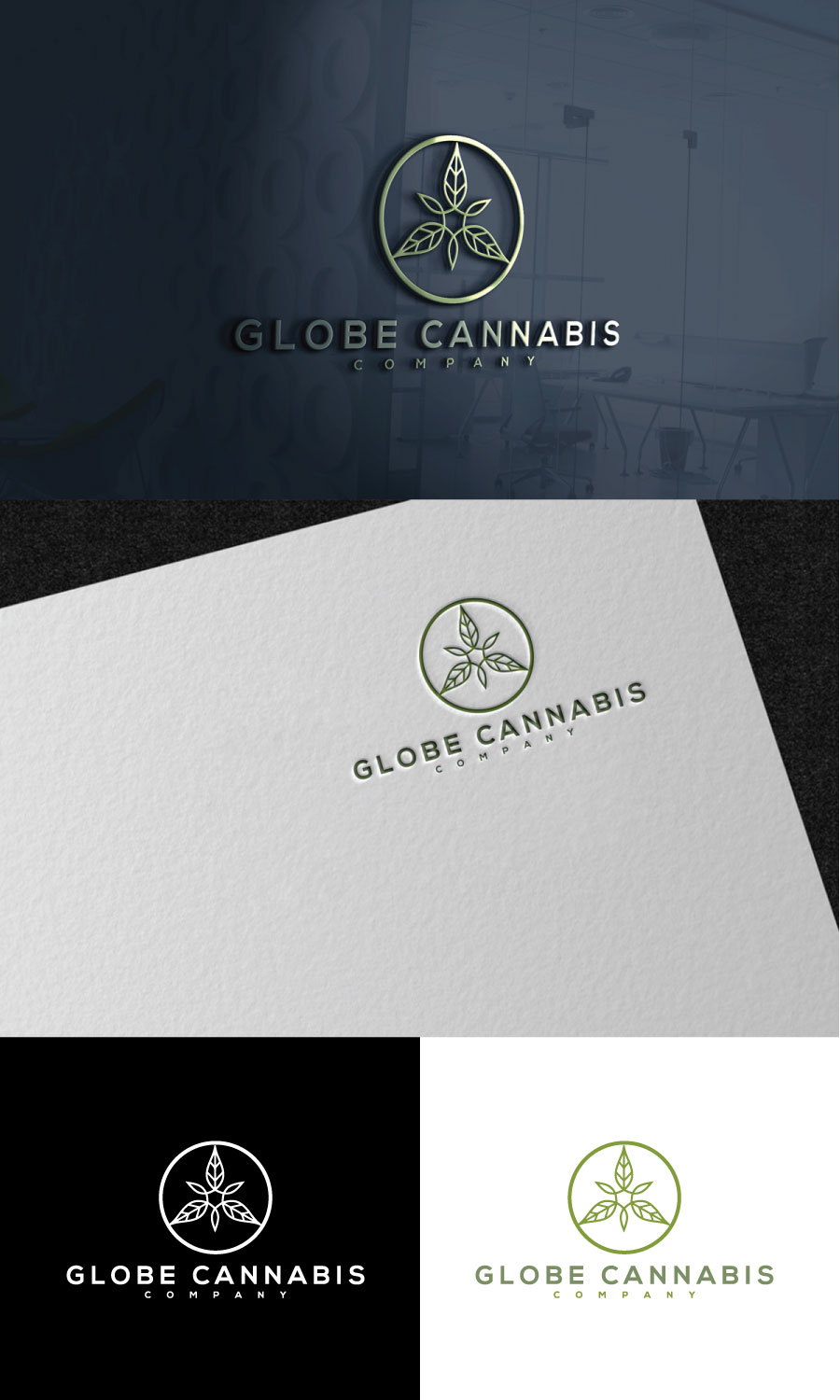Logo-Design von designhunter7 für Globe Cannabis Company | Design: #24807713
