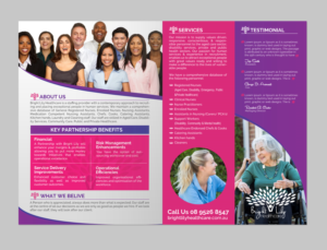 Bright Lily Healthcare- Aged Care and Community Services | Flyer Design by chandrayaan.creative
