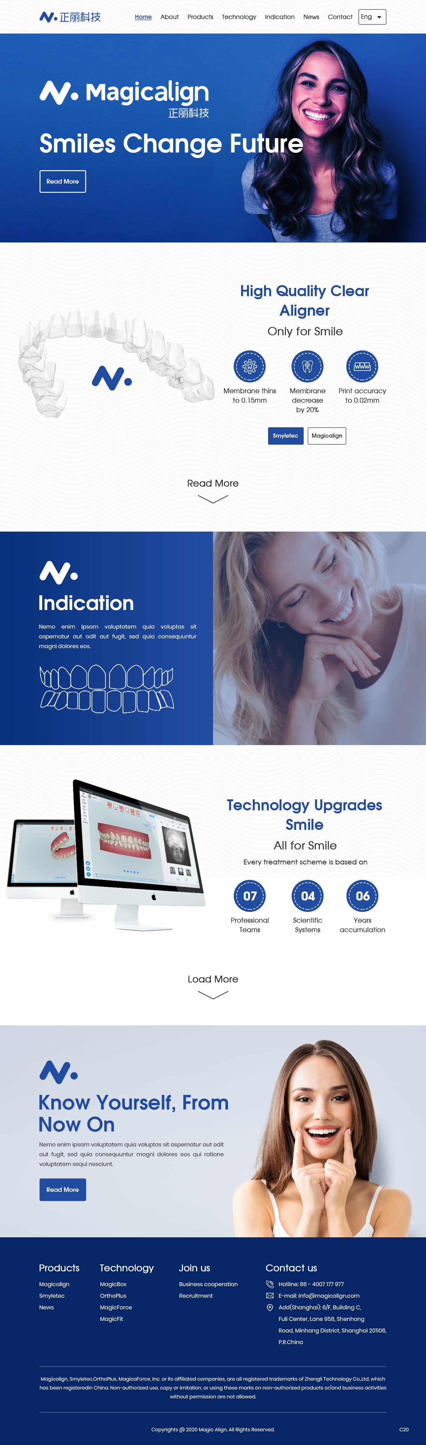 Web Design by pb for Magicalign | Design #24809124