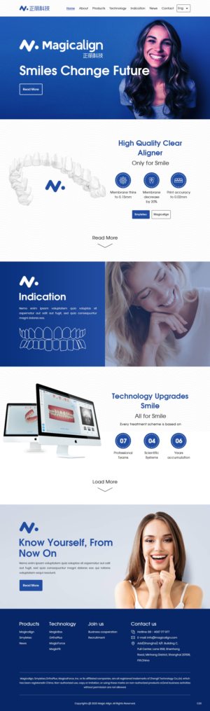 Web Design by pb for Magicalign | Design: #24809124