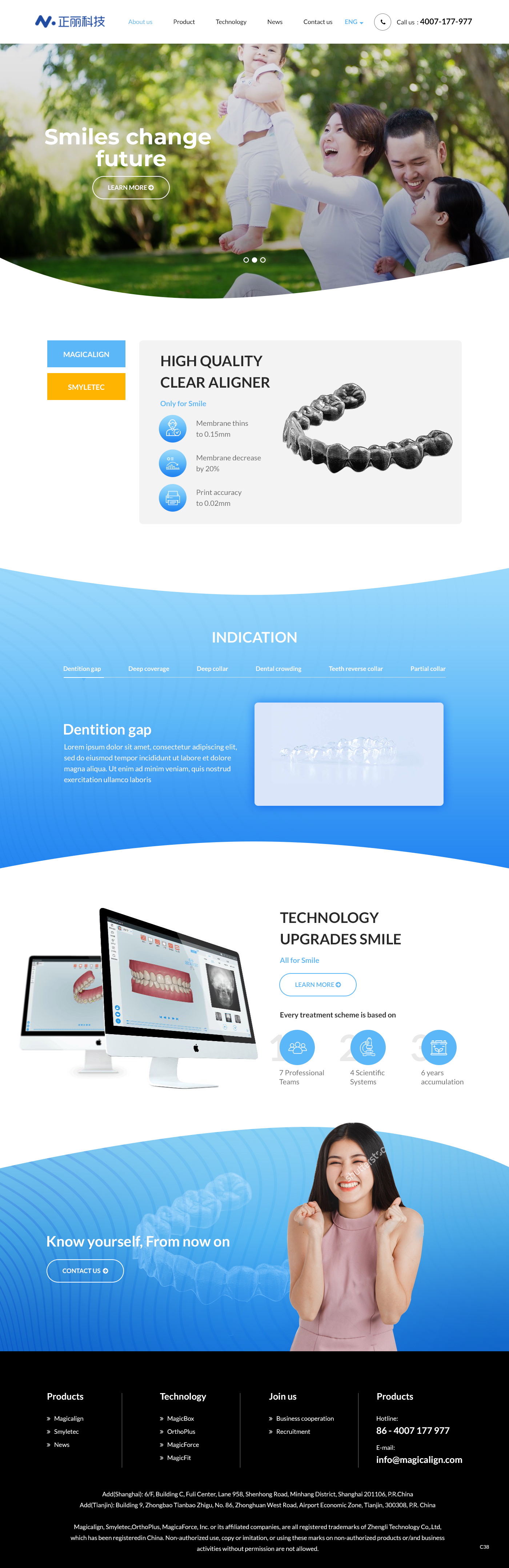 Web Design by pb for Magicalign | Design #24809126