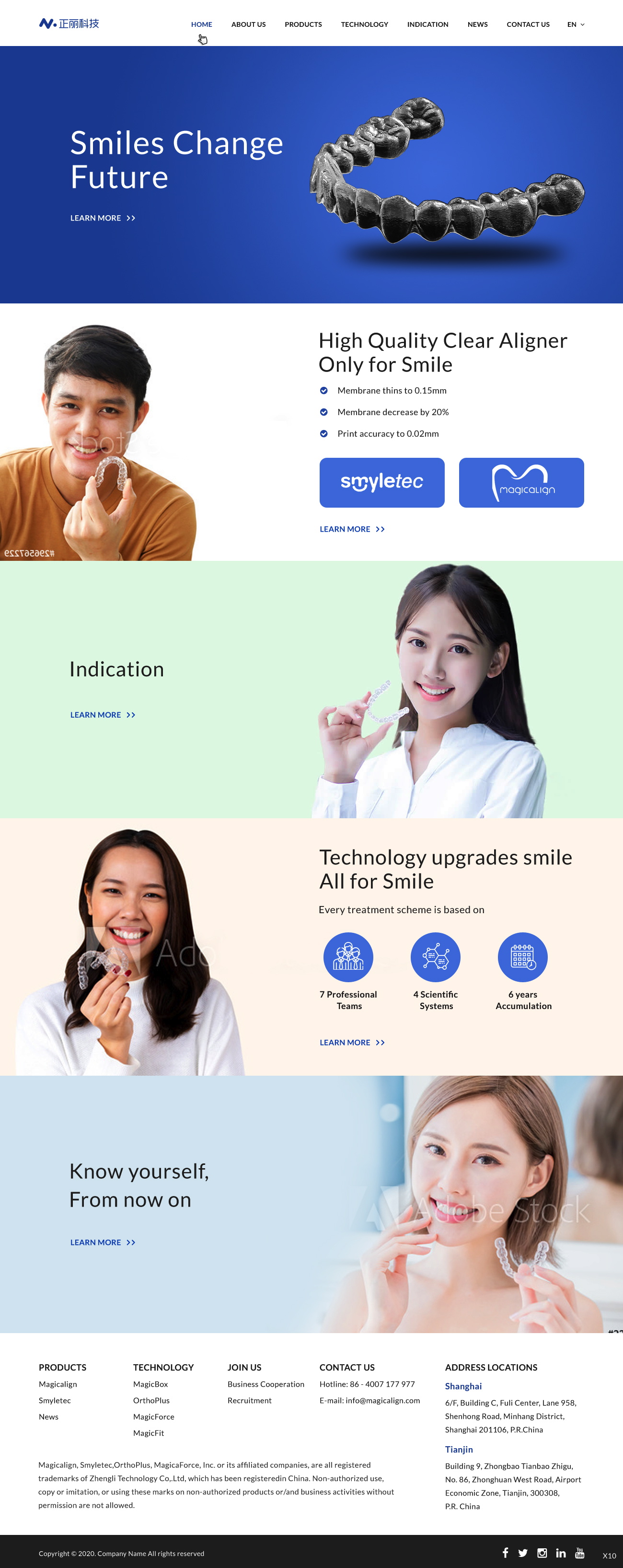 Web Design by pb for Magicalign | Design #24809132