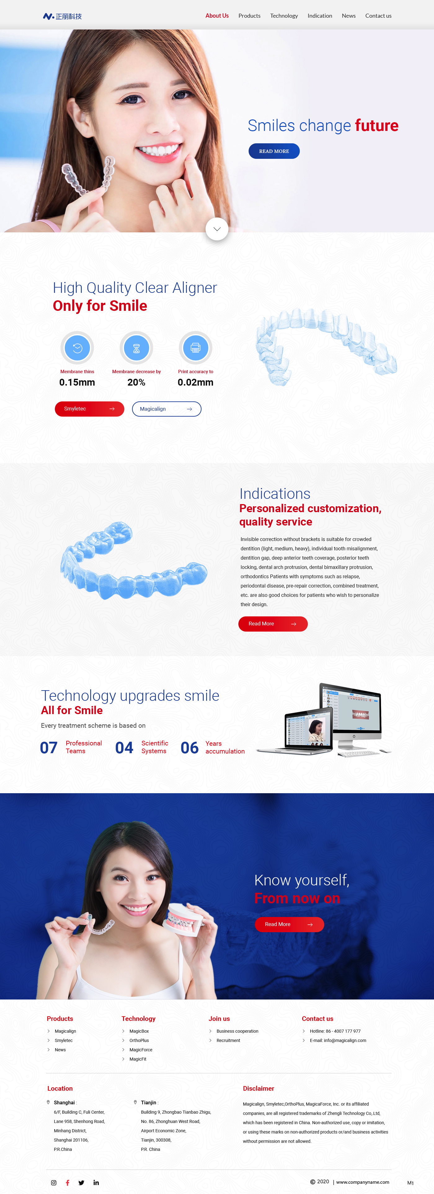 Web Design by pb for Magicalign | Design #24809134