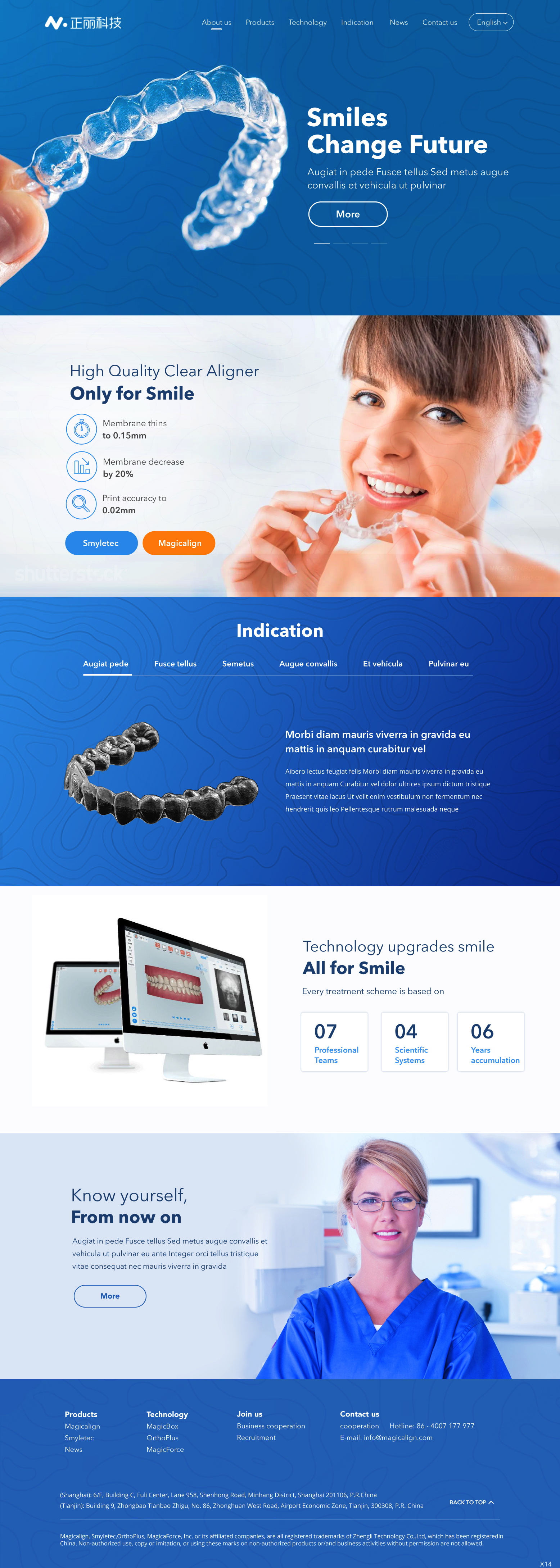 Web Design by pb for Magicalign | Design #24809136