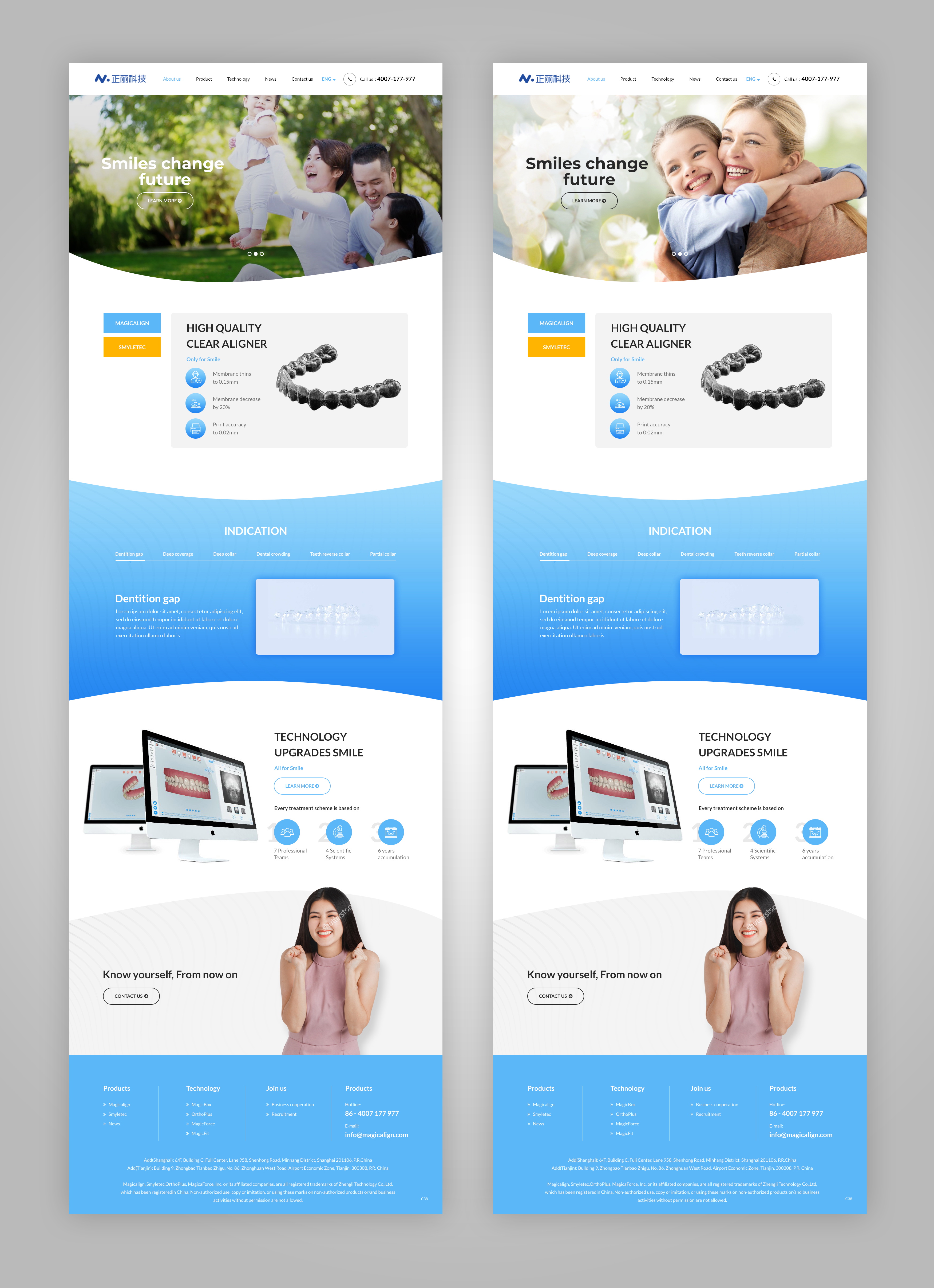 Web Design by pb for Magicalign | Design #24839743