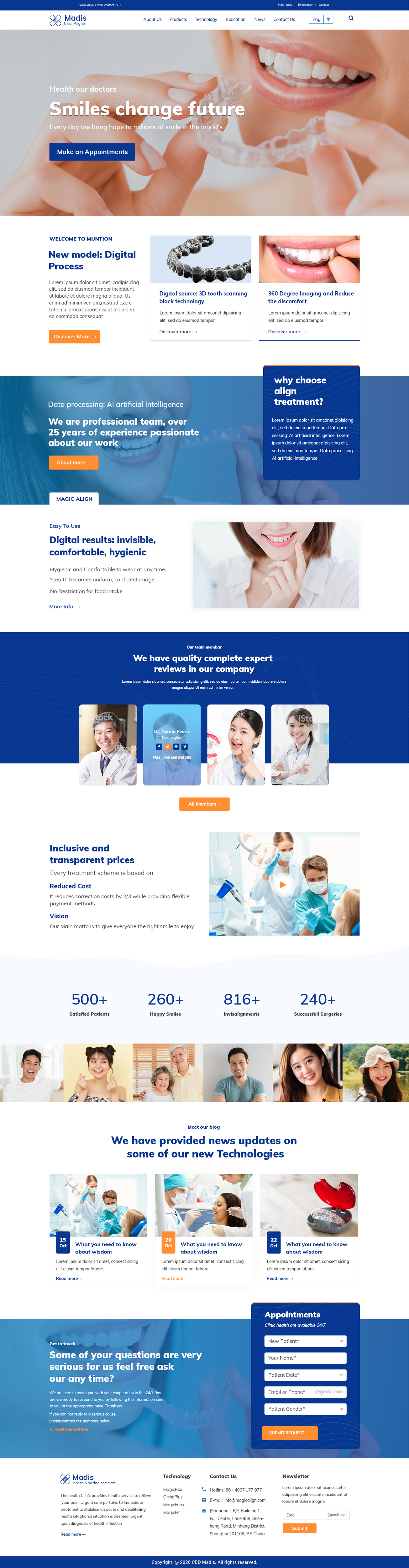 Web Design by Creative Slices for Magicalign | Design #24914803