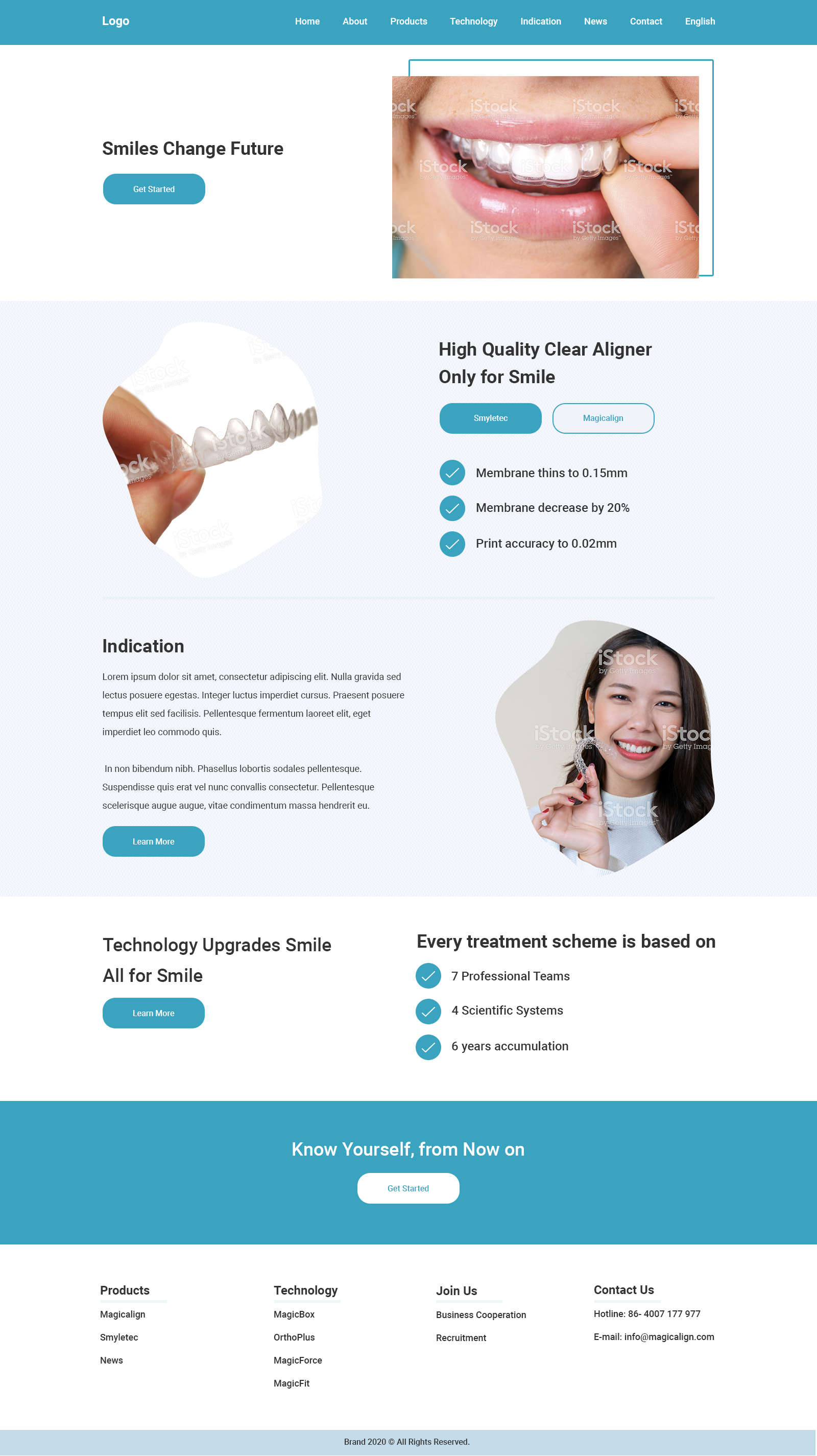 Web Design by Lulu94 for Magicalign | Design #24817073