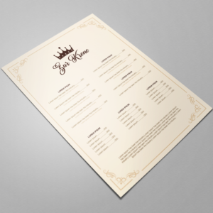 A restaurant needs a new design for menu and presentation flyers. | Flyer-Design von Mediainfy