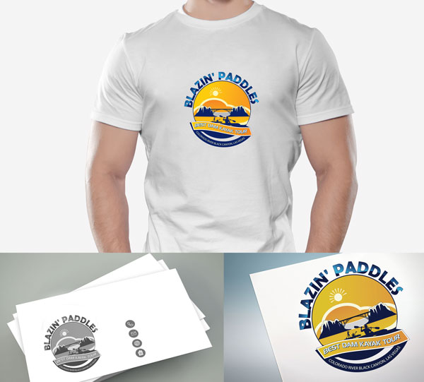 Logo Design by Wonderful design for Blazin' Paddles | Design #24800756