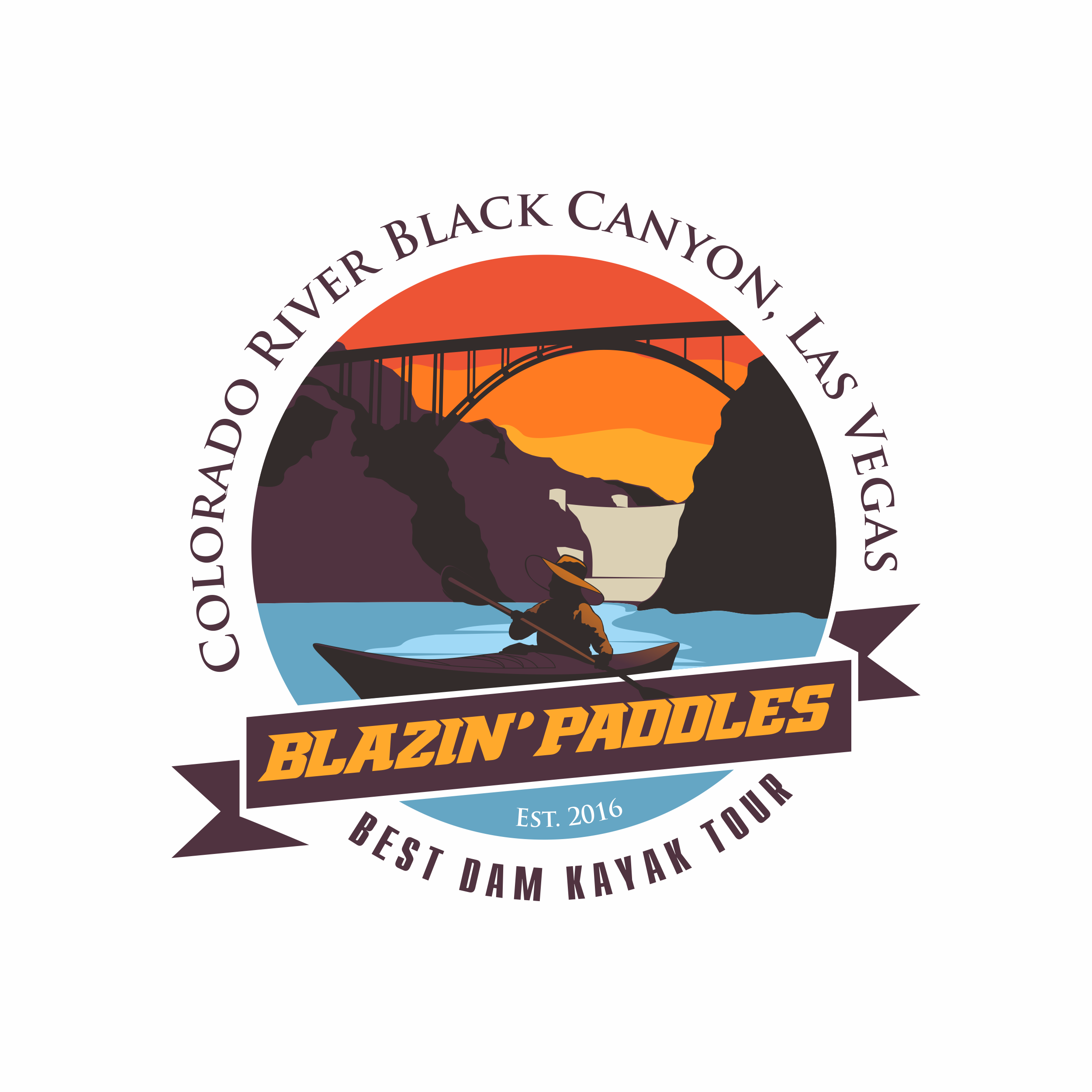 Logo Design by luckdesign for Blazin' Paddles | Design: #24811406