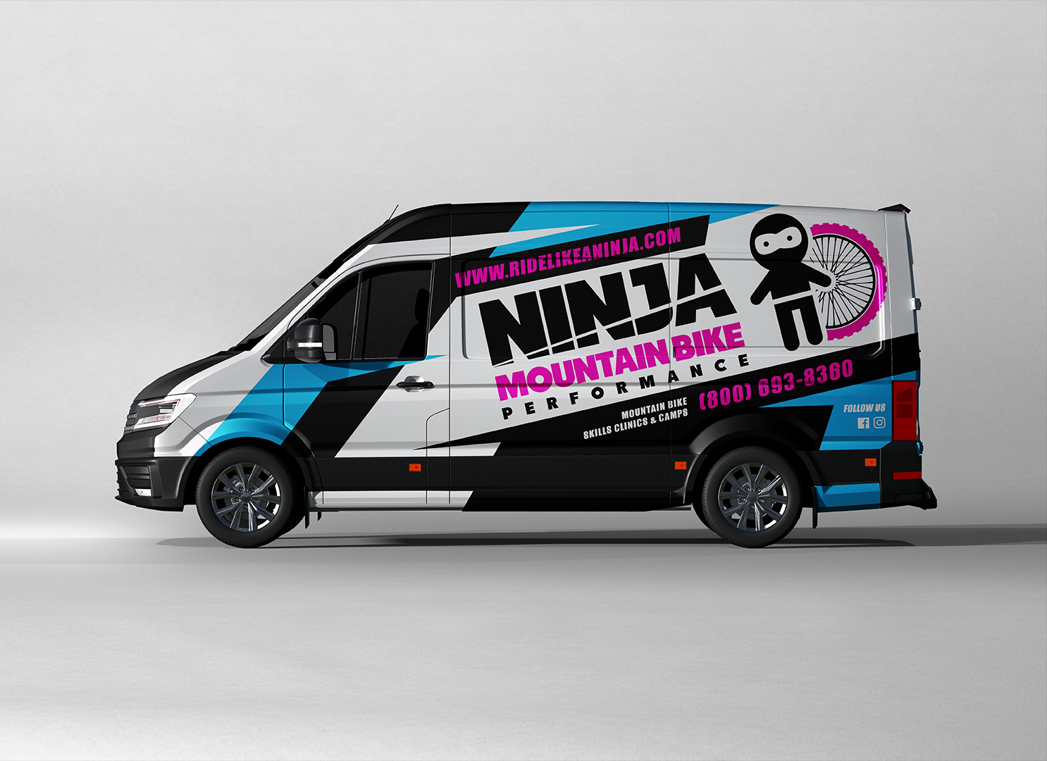 Graphic Design by el_shekoo7 for Ninja Mountain Bike Performance | Design #24851664