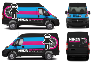 Graphic Design by Andreas Serrano 4 for Ninja Mountain Bike Performance | Design #24798777