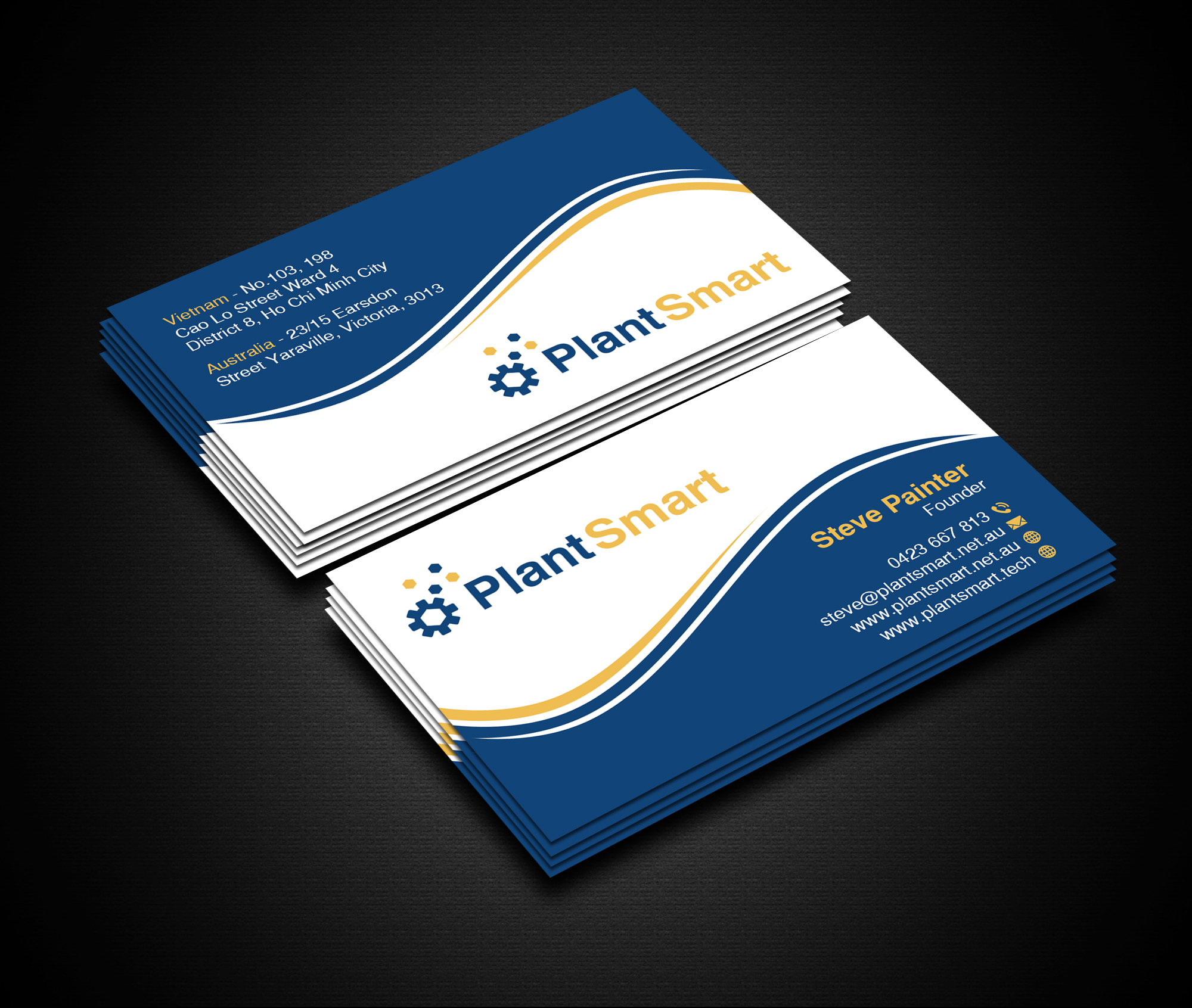 Business Card Design by Creations Box 2015 for MiddleWare Solutions | Design #24797443