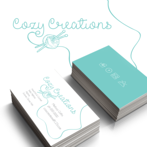 Cozy Creations is company name.Handknit&crochet blankets&scarves. Need logo&business ... | Visitenkarten-Design von Samantha Ward Design