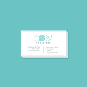 Cozy Creations is company name.Handknit&crochet blankets&scarves. Need logo&business ... | Diseño de Tarjeta de Presentación por henok mulugeta8
