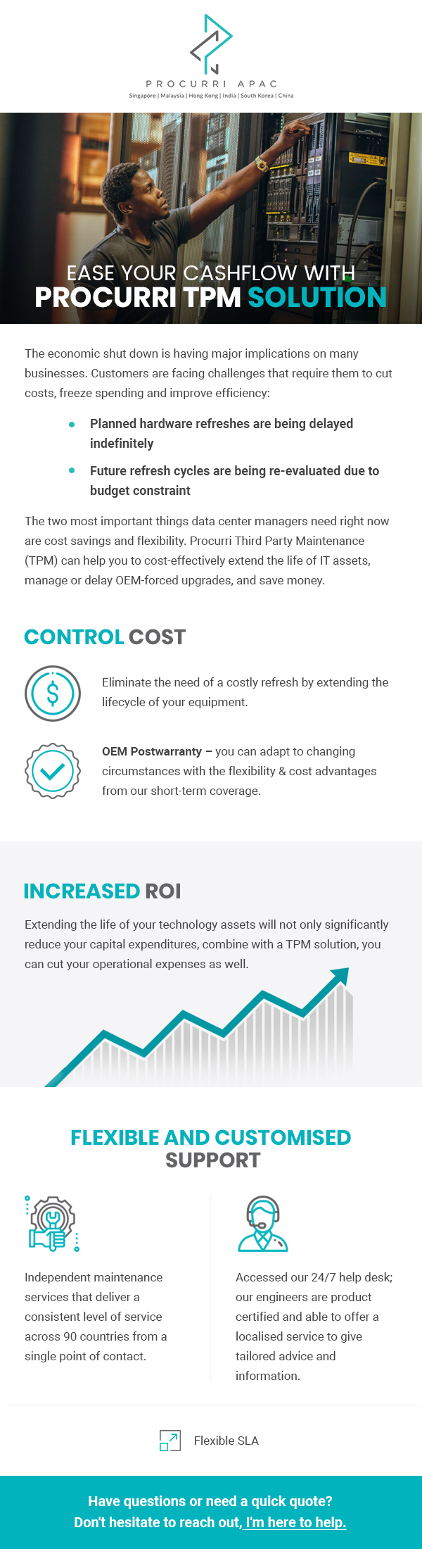 Email Marketing Design by RupalTechno for Procurri | Design #24825598