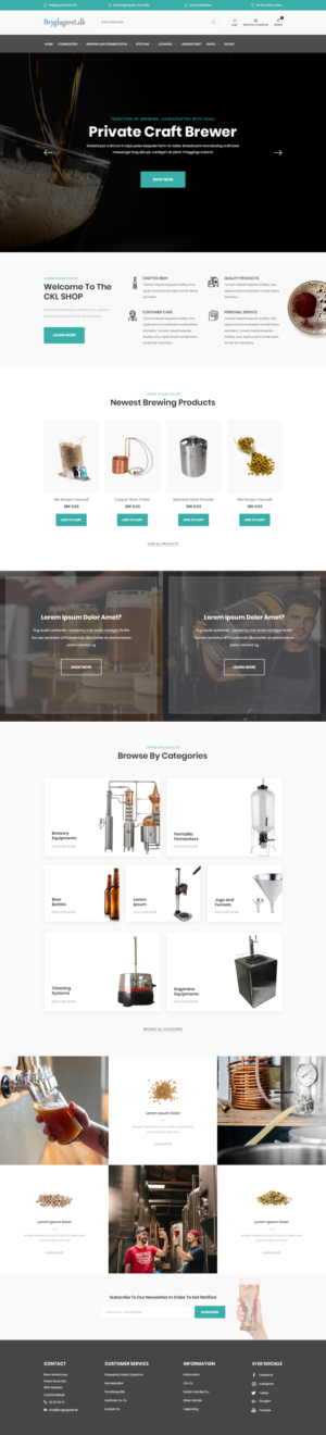 Homebrew-webshop picture design | Diseño Web por PP²
