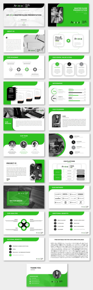 PowerPoint Design by Luvinda for this project | Design: #24846925
