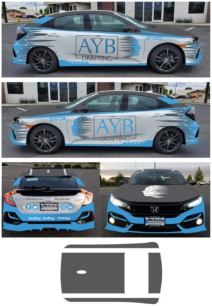 Sports Hatchback Wrap - Attract Attention