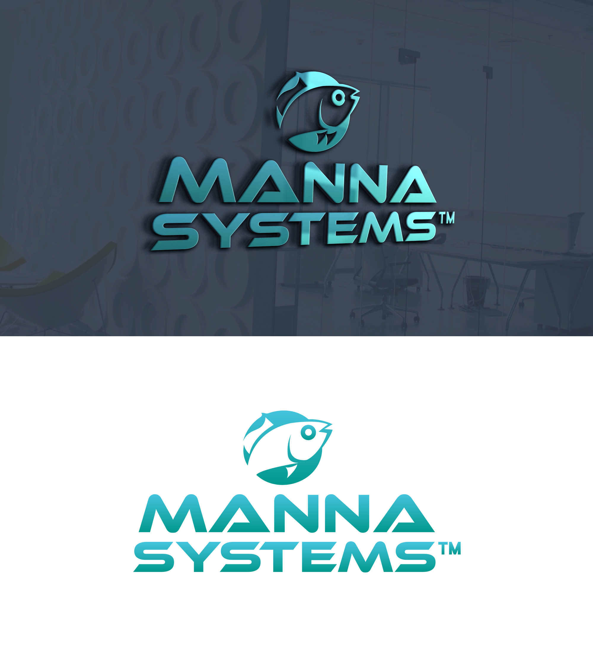 Logo Design by Rickyy for Manna Fish Farms, Inc. | Design #24809973