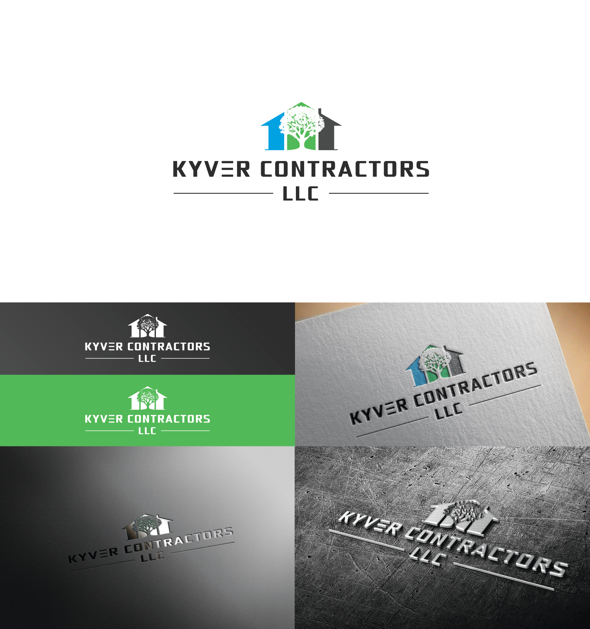 Logo Design by SpreeLogos for Kyver Contractors, LLC | Design #24802112
