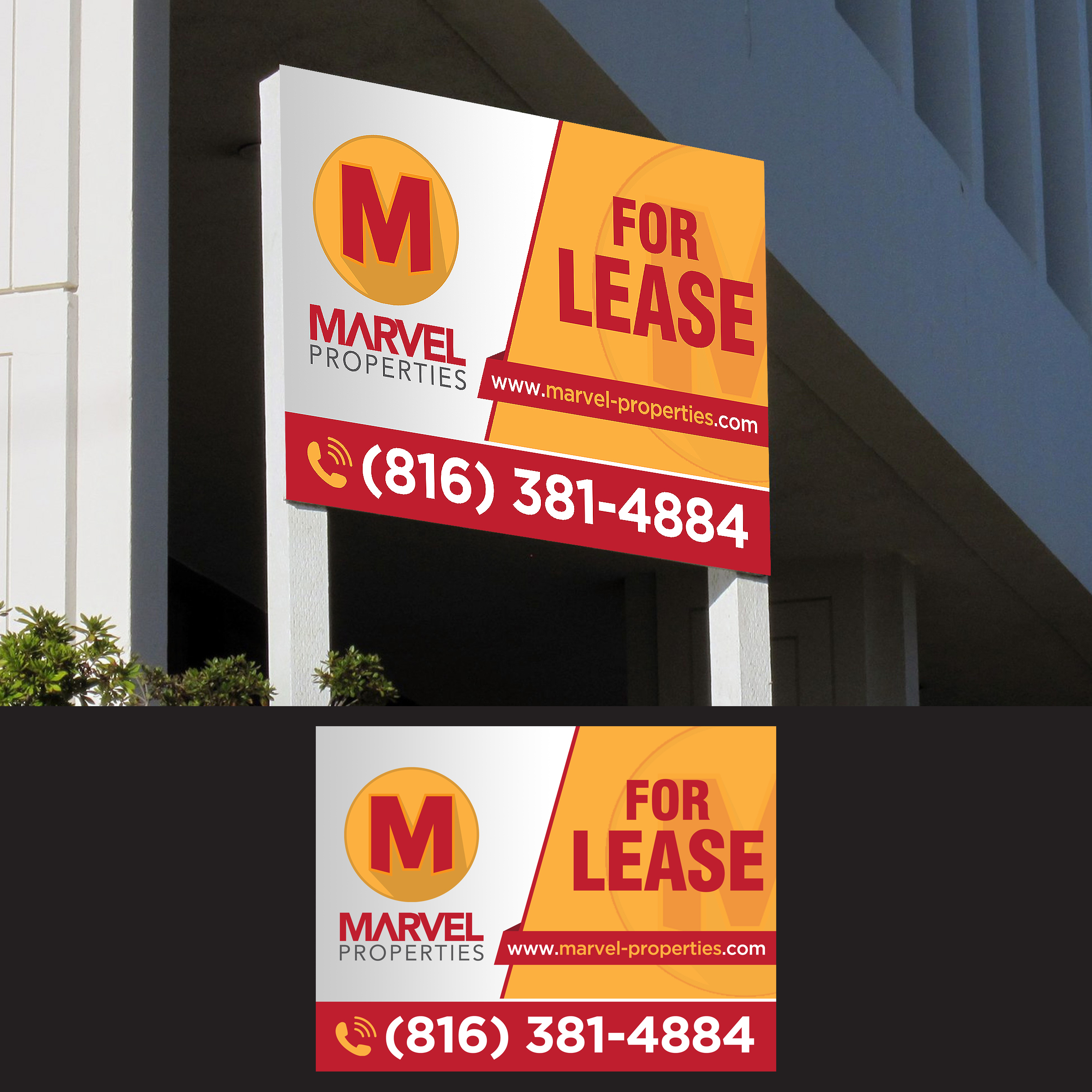 Signage Design by Designers Hub for Marvel Properties | Design #24809701