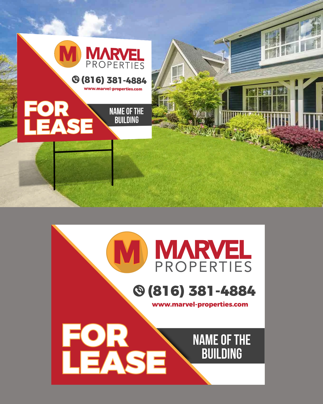 Signage Design by rkailas for Marvel Properties | Design #24813440