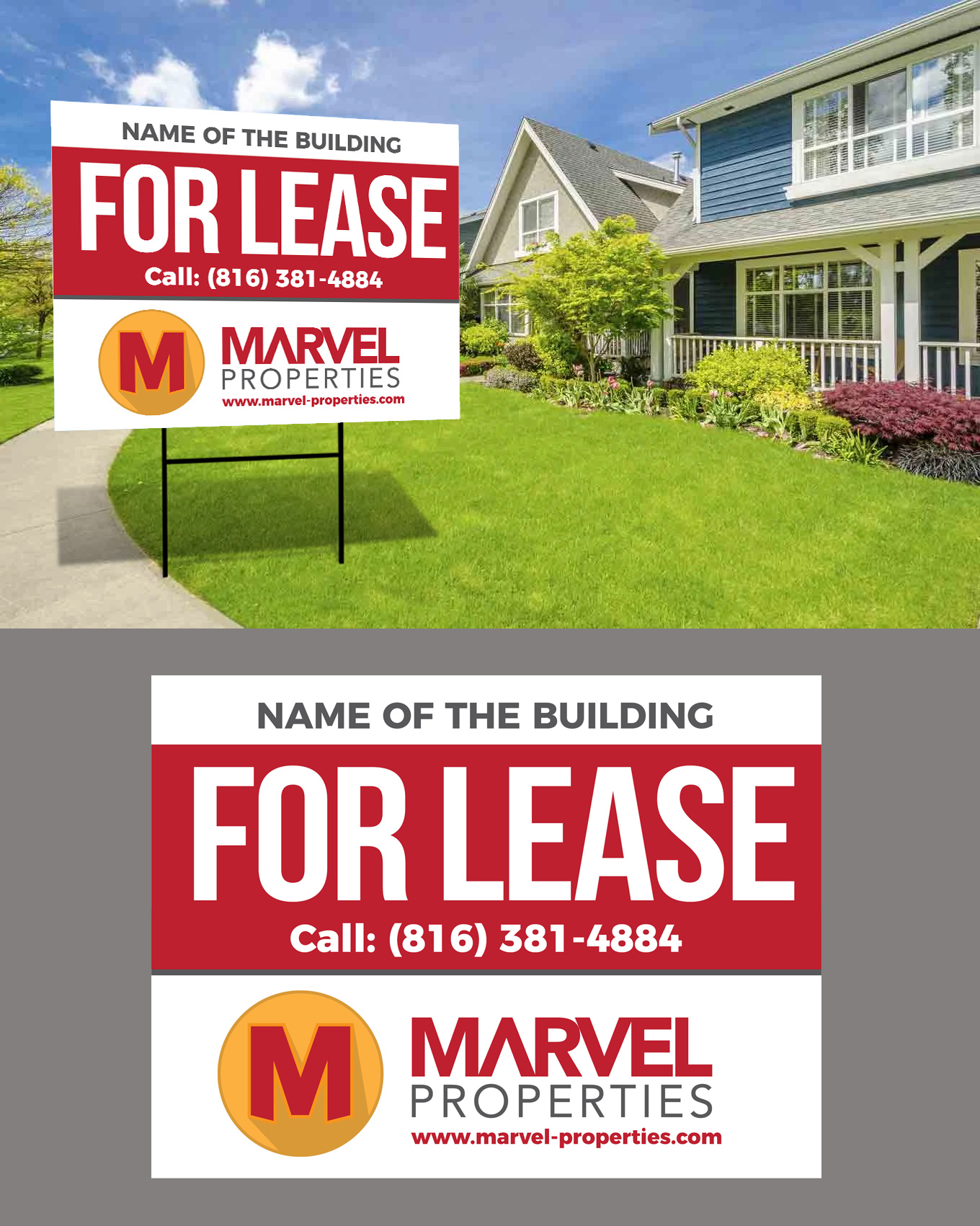 Signage Design by rkailas for Marvel Properties | Design #24813448