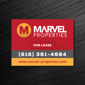 For Lease sign for Property management company in Kansas City | Signage Design by Bold Pixels