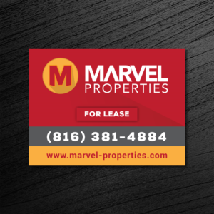 For Lease sign for Property management company in Kansas City | Signage Design by Prabir Sikder