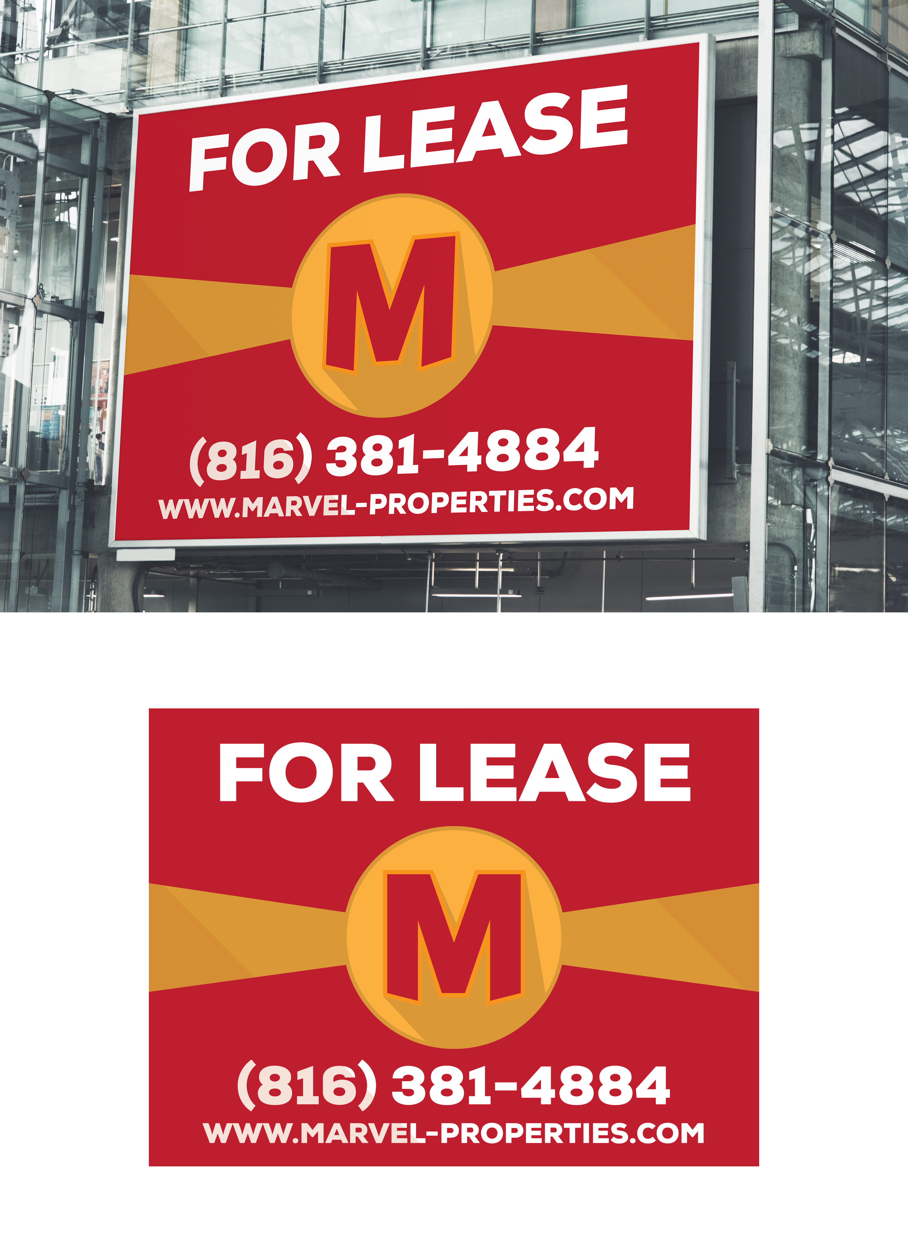 Signage Design by u2square for Marvel Properties | Design #24926666