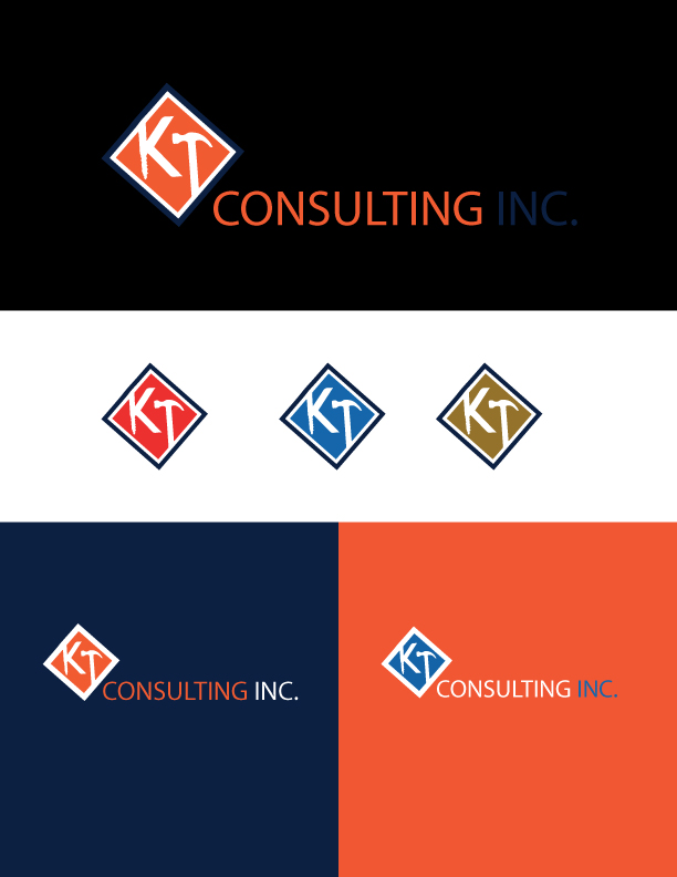Logo Design by Quratulain 25 for KT Consulting, Inc. | Design #24809260