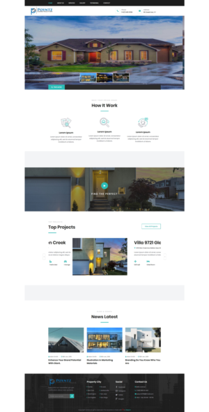 Web Design by SiiamQYF for Poyntz Construction  | Design #24859833