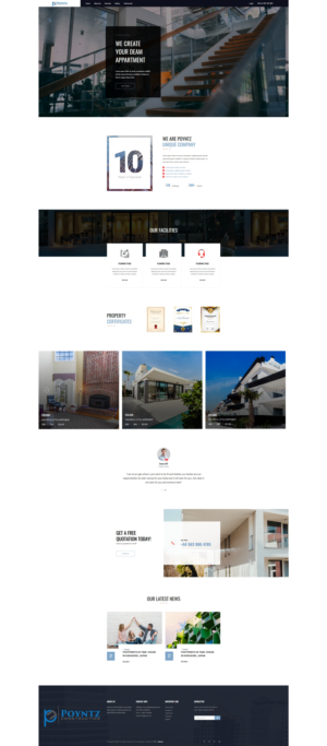 Web Design by Splice-07 for Poyntz Construction  | Design: #24859878