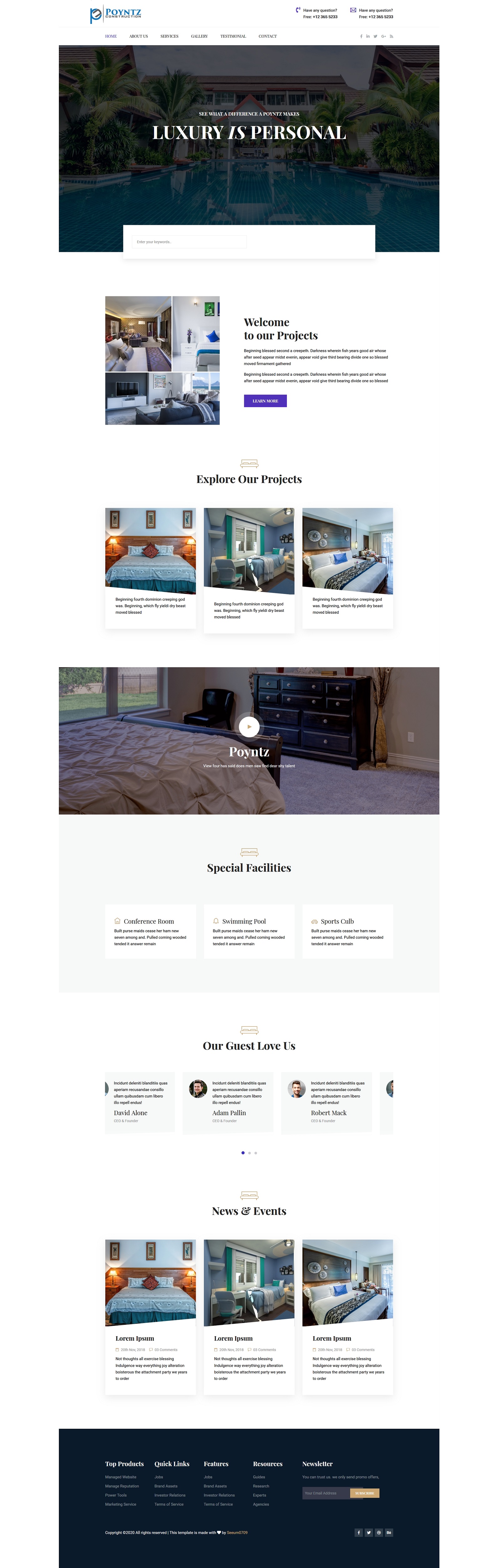 Web Design by Splice-07 for Poyntz Construction  | Design #24859946
