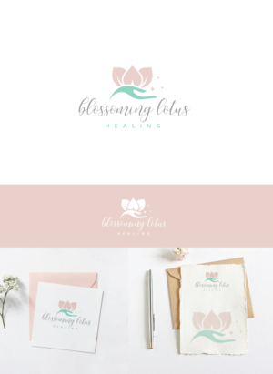 Blossoming Lotus Healing | Logo Design by ultramarin