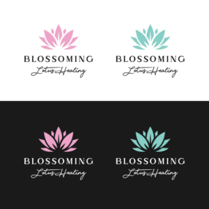 Blossoming Lotus Healing | Logo Design by Iryna 3