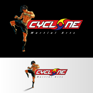 Cyclone Martial Arts. ( the words Martial Arts can be simple font , with the main wording of Cyclone being the main centre piece. | Diseño de Logo por ally designs