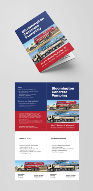 Bloomington Concrete Pumping | Flyer-Design von senja
