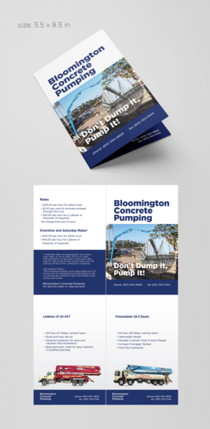 Flyer Design by senja for Bloomington Concrete Pumping | Design: #24826015
