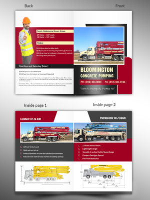 Flyer Design by innovative earth for Bloomington Concrete Pumping | Design: #24817019